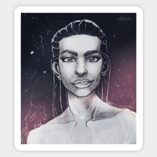 Female Portrait Sticker